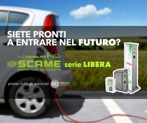 Libera, serie libera, Scame, Scame Parre, ricarica auto elettriche, alimentazione auto elettrica, ecomobility,